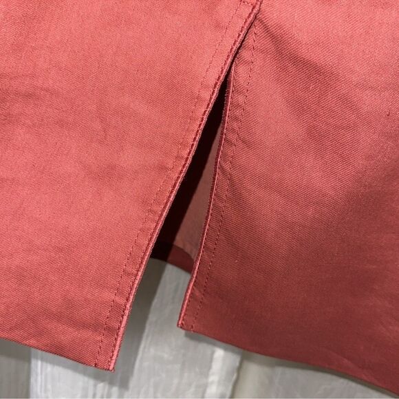 TAILORED by RT 14 Ashton Sutton Brick Orange Sleeveless MIDI Suit Dress - Picture 11 of 16